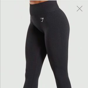 GYMSHARK black marl vital seamless leggings